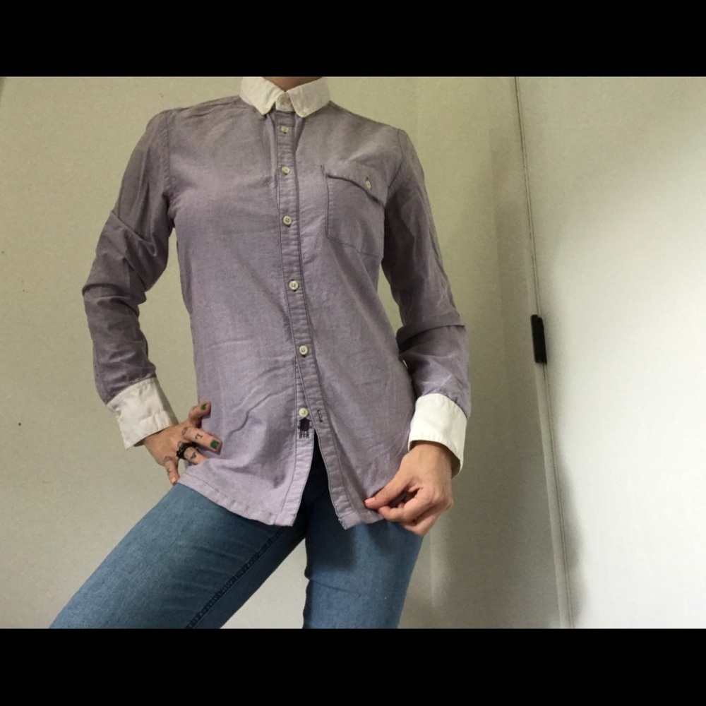 Brooklyn Industries Oxford Lavender Button Shirt - Picture 5 of 15
